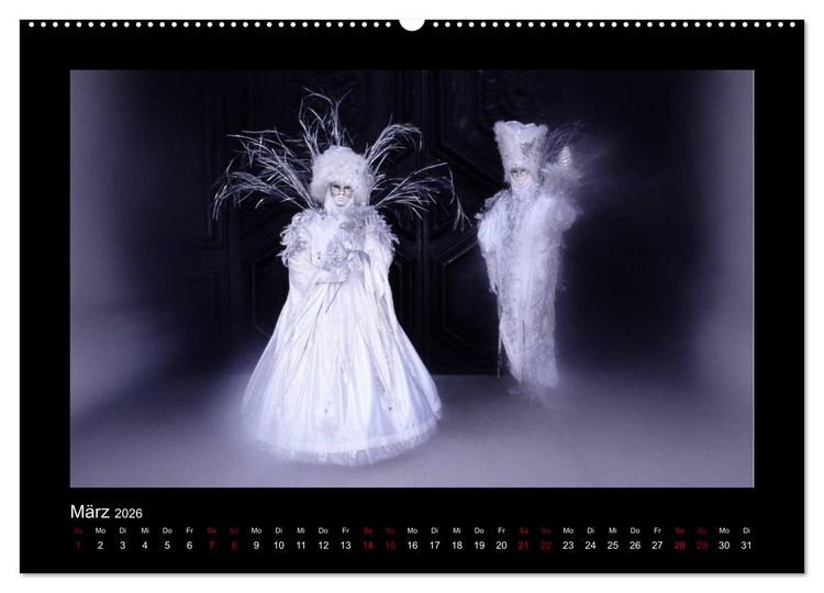 Produktbild: Venezianischer Karneval (hochwertiger Premium Wandkalender 2026 DIN A2 quer), Kunstdruck in Hochglanz