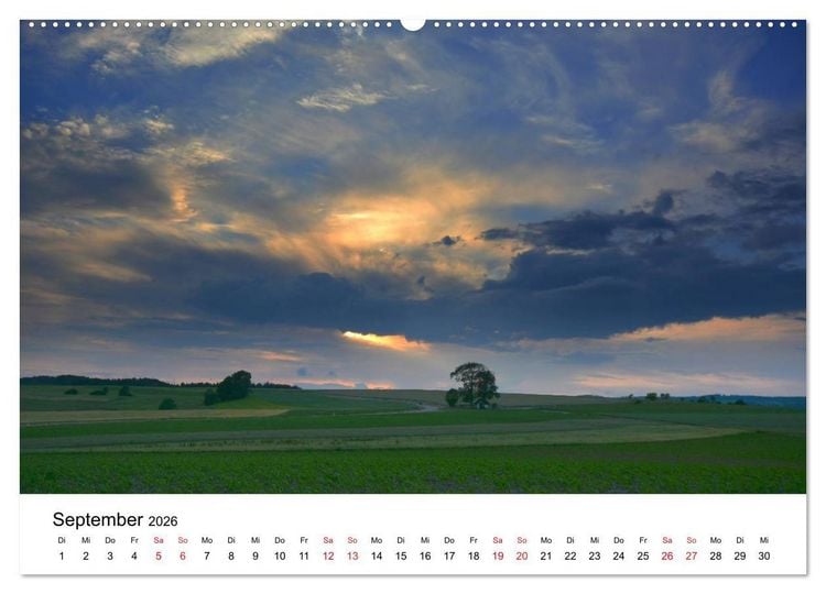Produktbild: SCHW&Auml;BISCH-BADISCHE LANDSCHAFTEN (hochwertiger Premium Wandkalender 2026 DIN A2 quer), Kunstdruck in Hochglanz