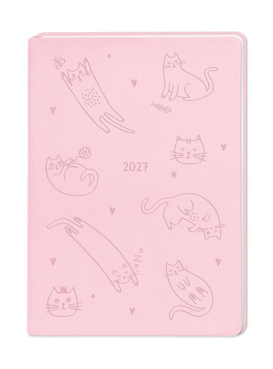 Produktbild: Terminplaner Lederlook 2027 Rosa