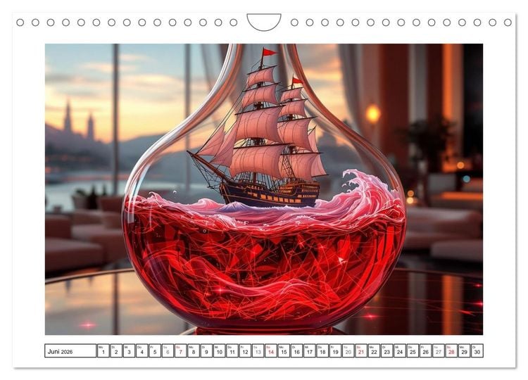 Produktbild: Geschichten im Glas (Wandkalender 2026 DIN A4 quer), CALVENDO Monatskalender