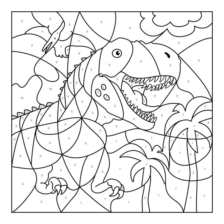 Produktbild: Malen nach Zahlen - T-Rex World