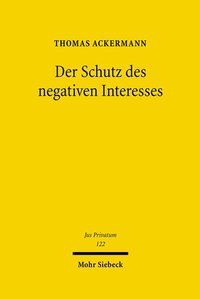 Produktbild: Der Schutz des negativen Interesses
