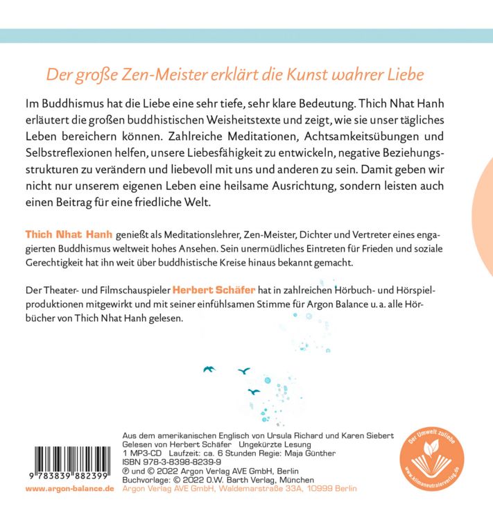 Produktbild: Die Lehre des Buddha &uuml;ber die Liebe