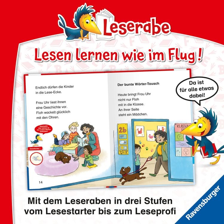 Produktbild: Leserabe 1. Lesestufe - Schulgeschichten mit Hund Floh