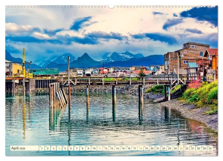 Produktbild: B&uuml;hne frei f&uuml;r - Alaska (hochwertiger Premium Wandkalender 2026 DIN A2 quer), Kunstdruck in Hochglanz