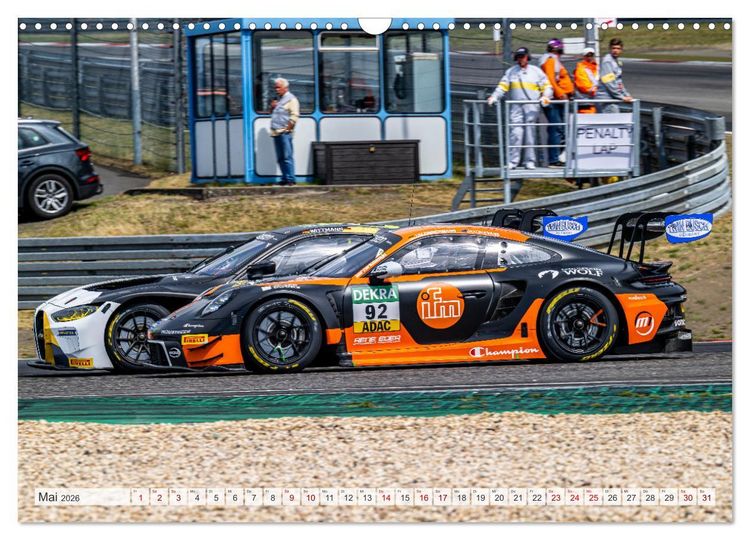 Produktbild: Super Sportwagen aus Zuffenhausen beim GT MASTERS (Wandkalender 2026 DIN A3 quer), CALVENDO Monatskalender