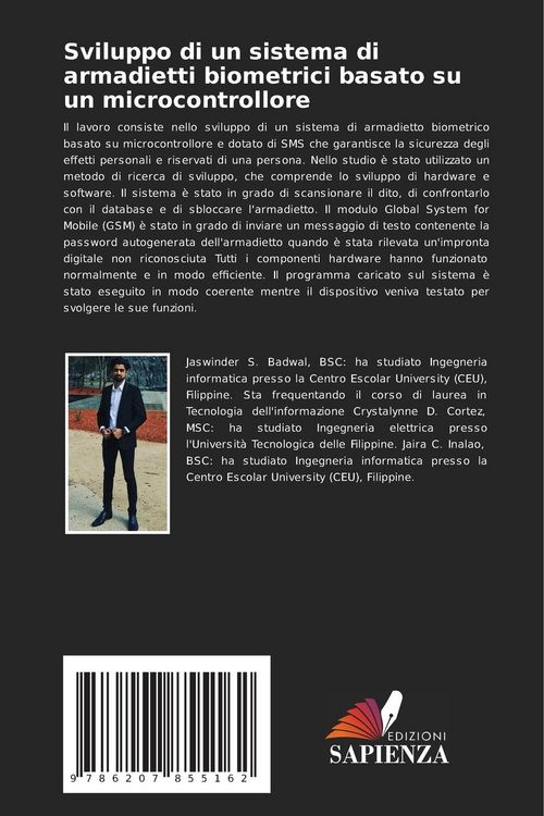 Produktbild: Sviluppo di un sistema di armadietti biometrici basato su un microcontrollore