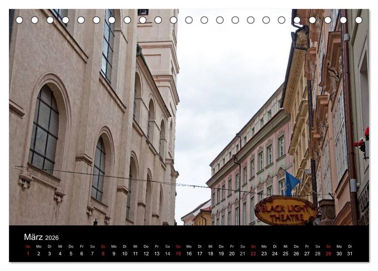 Produktbild: Prager Ansichten (Tischkalender 2026 DIN A5 quer), CALVENDO Monatskalender