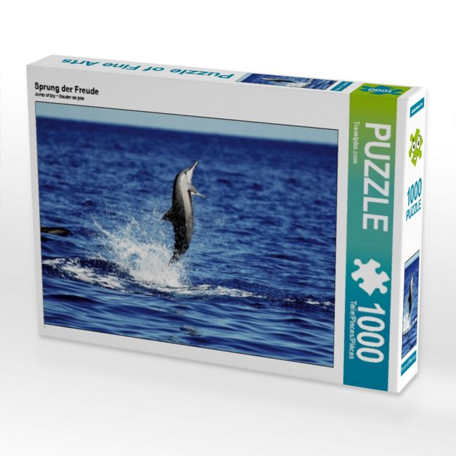 Produktbild: CALVENDO Puzzle Sprung der Freude | 1000 Teile Lege-Gr&ouml;&szlig;e 64 &times; 48 cm Foto-Puzzle f&uuml;r gl&uuml;ckliche Stunden