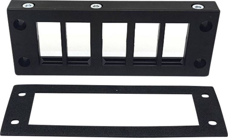 Produktbild: TRU COMPONENTS DVK 24/10 Kabeleinf&uuml;hrungsleiste Klemm-&Oslash; (max.) 16 mm Polyamid Schwarz 1 St.