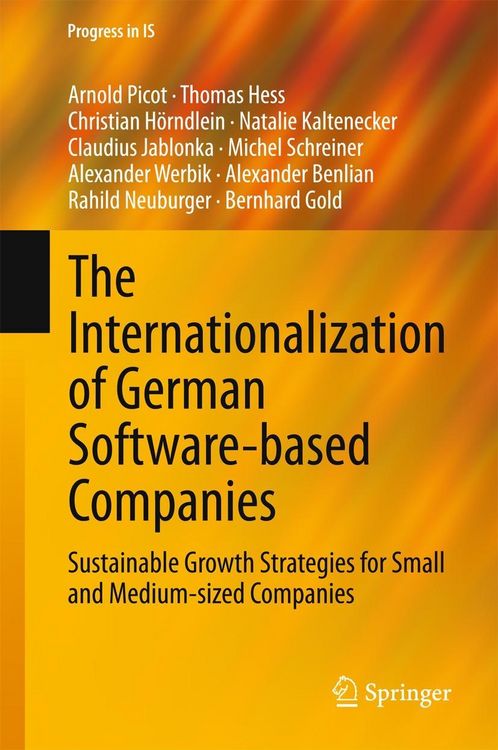 Produktbild: The Internationalization of German Software-based Companies