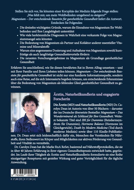 Produktbild: Magnesium - Der entscheidende Baustein f&uuml;r ganzheitliche Gesundheit