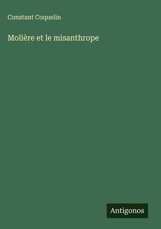 Produktbild: Moli&egrave;re et le misanthrope