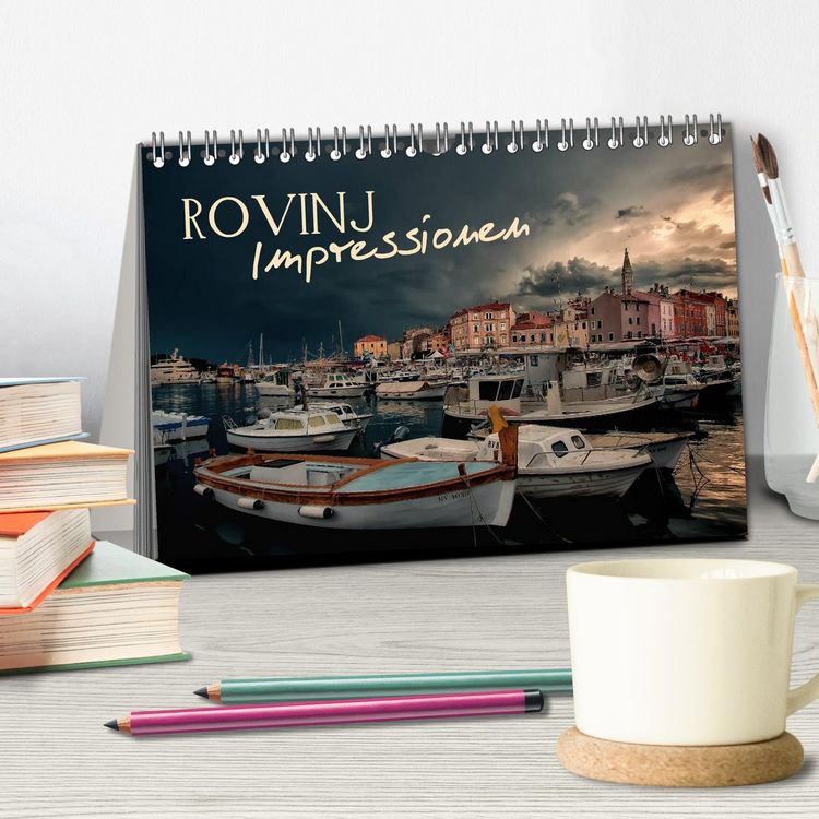 Produktbild: Rovinj Impressionen (Tischkalender 2026 DIN A5 quer), CALVENDO Monatskalender