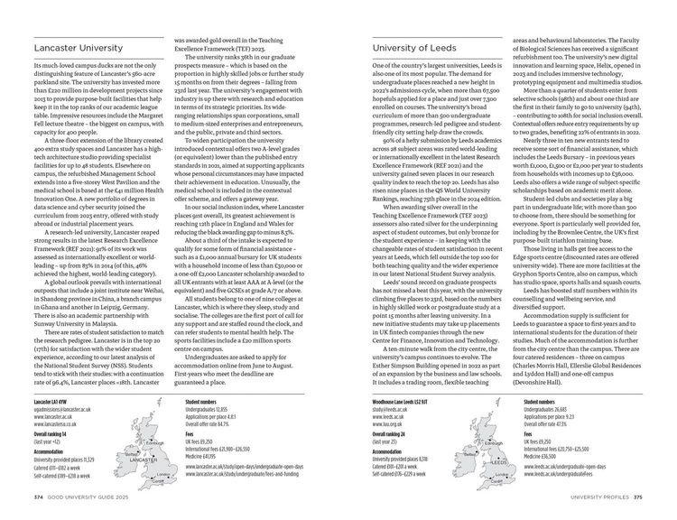 Produktbild: The Times Good University Guide 2025
