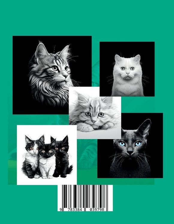 Produktbild: Malbuch Katze &bdquo;Fotorealistisch&ldquo;.