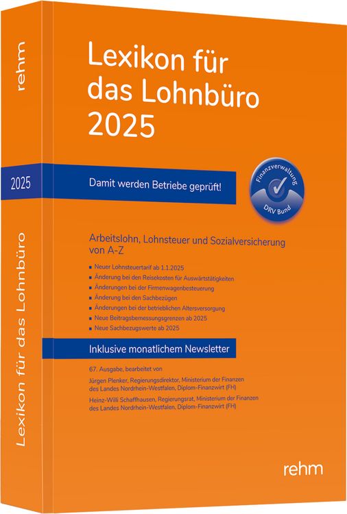 Produktbild: Lexikon f&uuml;r das Lohnb&uuml;ro 2025