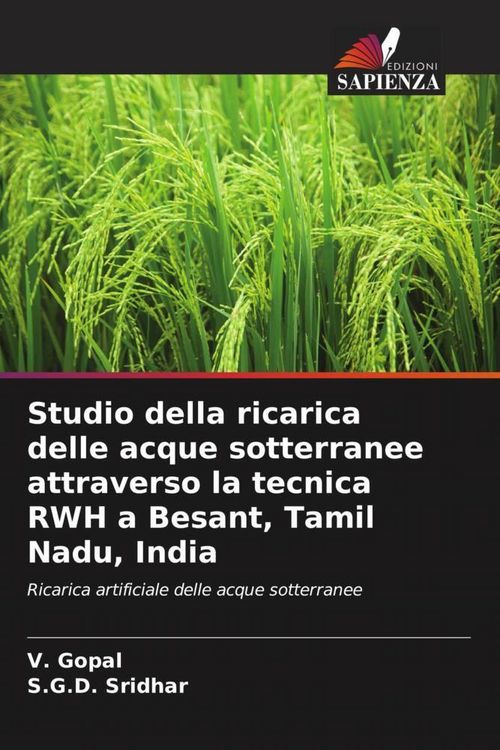 Produktbild: Studio della ricarica delle acque sotterranee attraverso la tecnica RWH a Besant, Tamil Nadu, India