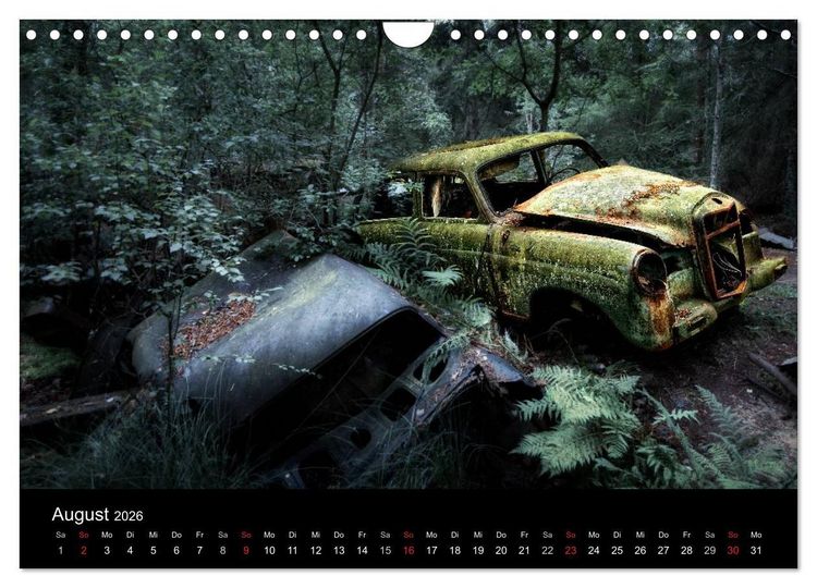Produktbild: Automobile im Herbst (Wandkalender 2026 DIN A4 quer), CALVENDO Monatskalender