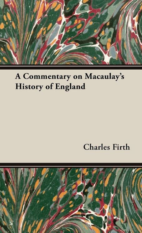 Produktbild: A Commentary on Macaulay's History of England