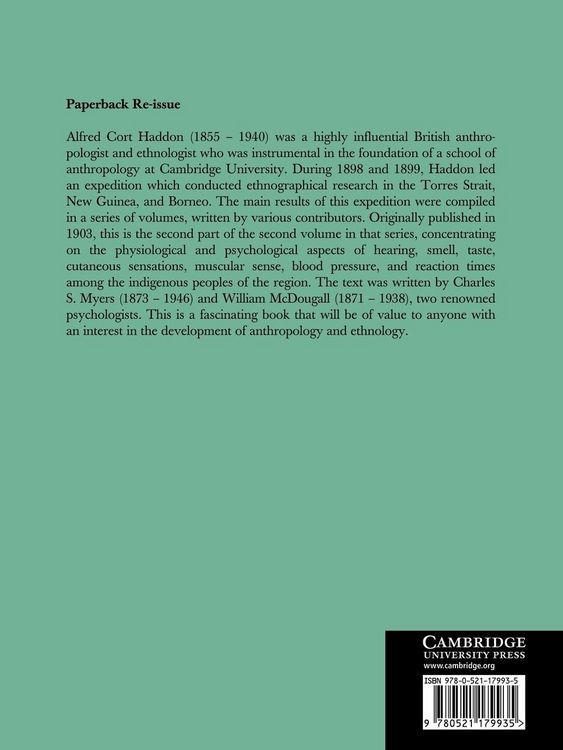 Produktbild: Reports of the Cambridge Anthropological Expedition to Torres Straits, Volume 2, Part 2