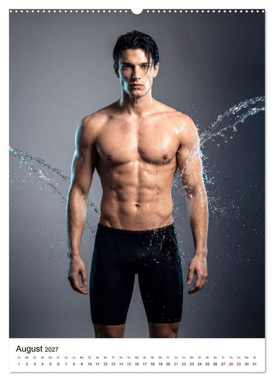 Produktbild: Im Bann des Wassers - Athletische &Auml;sthetik m&auml;nnlicher Schwimmer (hochwertiger Premium Wandkalender 2027 DIN A2 hoch), Kunstdruck in Hochglanz