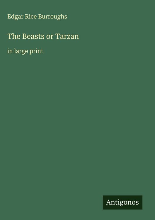 Produktbild: The Beasts or Tarzan