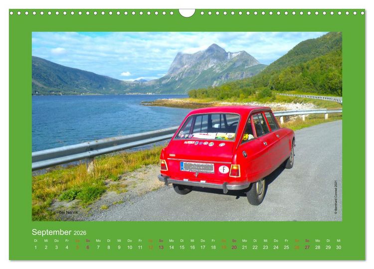 Produktbild: Abenteuer Citroen Ami 8 (Wandkalender 2026 DIN A3 quer), CALVENDO Monatskalender