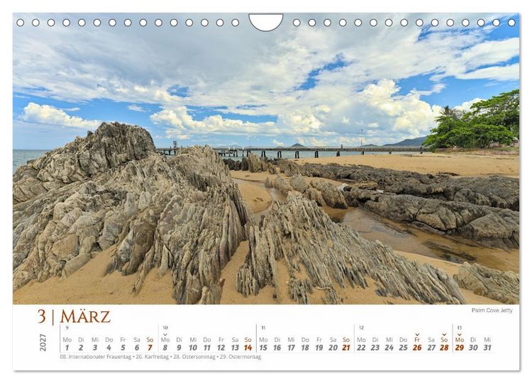 Produktbild: Australien - Cairns-Brisbane (Wandkalender 2027 DIN A4 quer), CALVENDO Monatskalender