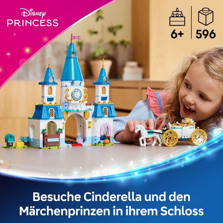 LEGO ǀ Disney Princess Cinderellas Schloss und Pferdekutsche Set 43275