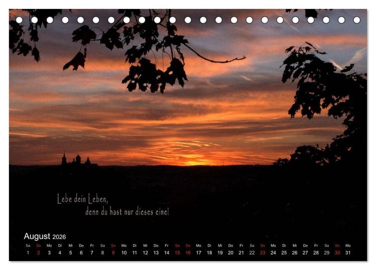 Produktbild: wundersch&ouml;ne Lichtmomente (Tischkalender 2026 DIN A5 quer), CALVENDO Monatskalender