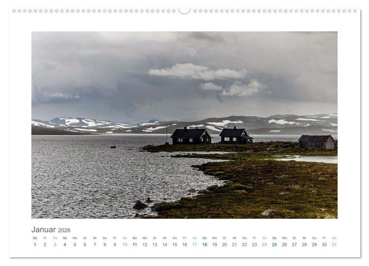 Produktbild: Bewegte Wolken, Stille Landschaften (Wandkalender 2026 DIN A2 quer), CALVENDO Monatskalender