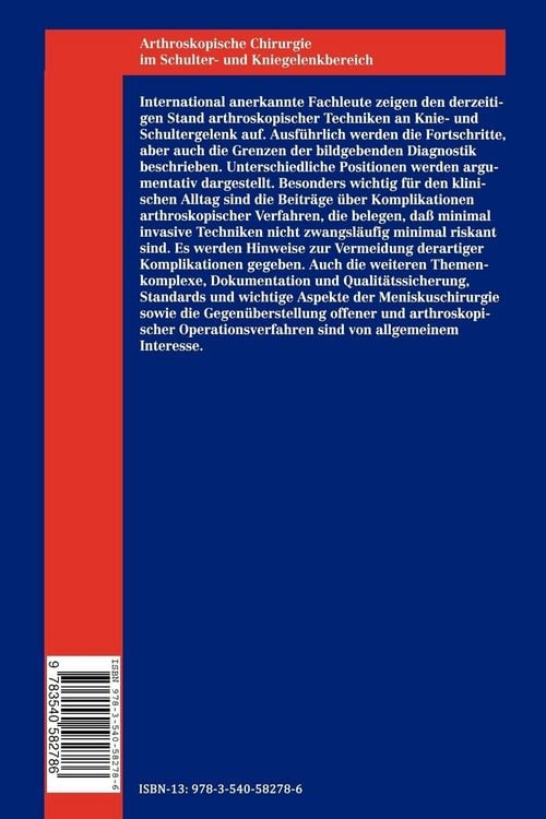 Produktbild: Arthroskopische Chirurgie im Schulter- und Kniegelenkbereich