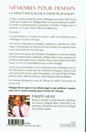 Produktbild: M&eacute;moires pour demain