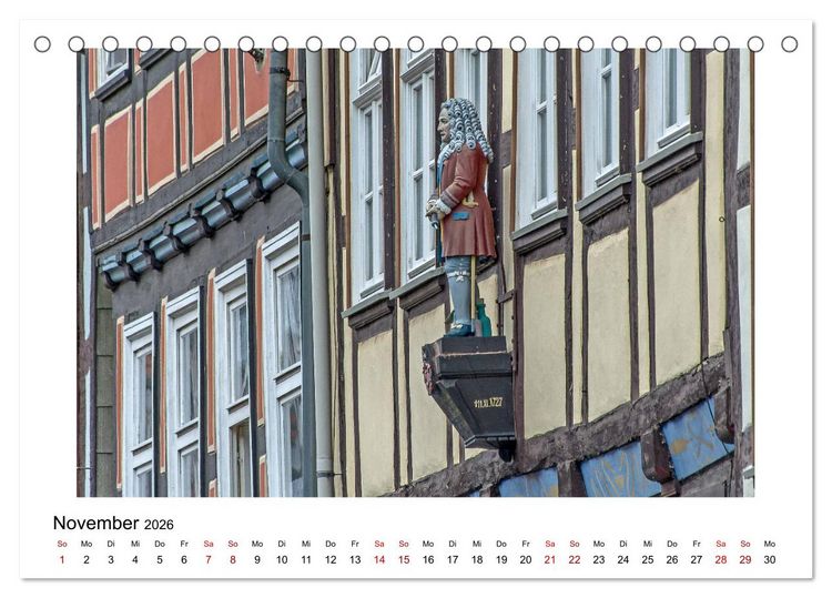 Produktbild: Faszination Fachwerk - an Weser und Ilme (Tischkalender 2026 DIN A5 quer), CALVENDO Monatskalender