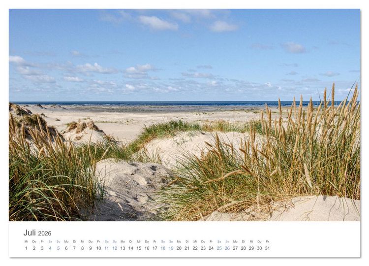 Produktbild: S&oslash;nderjylland - D&auml;nemarks S&uuml;den (Wandkalender 2026 DIN A2 quer), CALVENDO Monatskalender