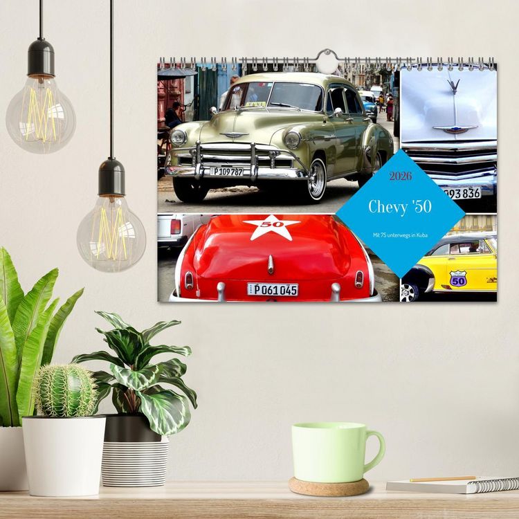 Produktbild: Chevy '50 - Mit 75 unterwegs in Kuba (Wandkalender 2026 DIN A4 quer), CALVENDO Monatskalender