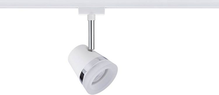 Produktbild: Paulmann Cone Hochvolt-Schienensystem-Leuchte URail GU10 10W LED Wei&szlig;, Chrom