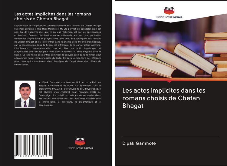 Produktbild: Les actes implicites dans les romans choisis de Chetan Bhagat