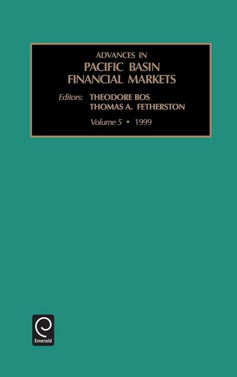 Produktbild: Advances in Pacific Basin Financial Markets
