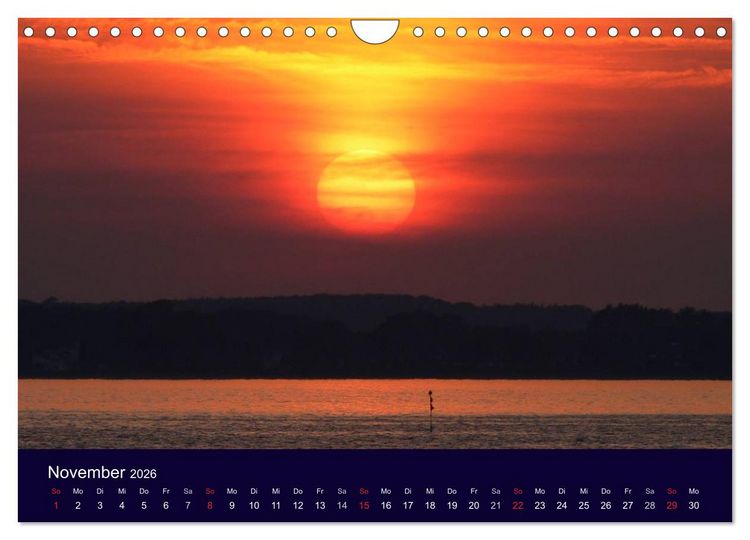 Produktbild: Rund um die Kieler F&ouml;rde (Wandkalender 2026 DIN A4 quer), CALVENDO Monatskalender