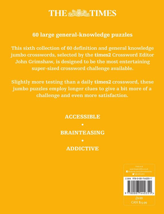 Produktbild: The Times 2 Jumbo Crossword Book 6