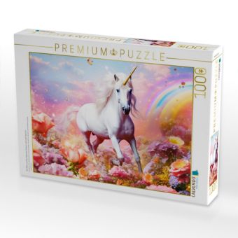 Produktbild: CALVENDO Puzzle Ein Motiv aus dem Kalender Einhorn und coole Spr&uuml;che | 1000 Teile Lege-Gr&ouml;&szlig;e 64x48cm Foto-Puzzle f&uuml;r gl&uuml;ckliche Stunden