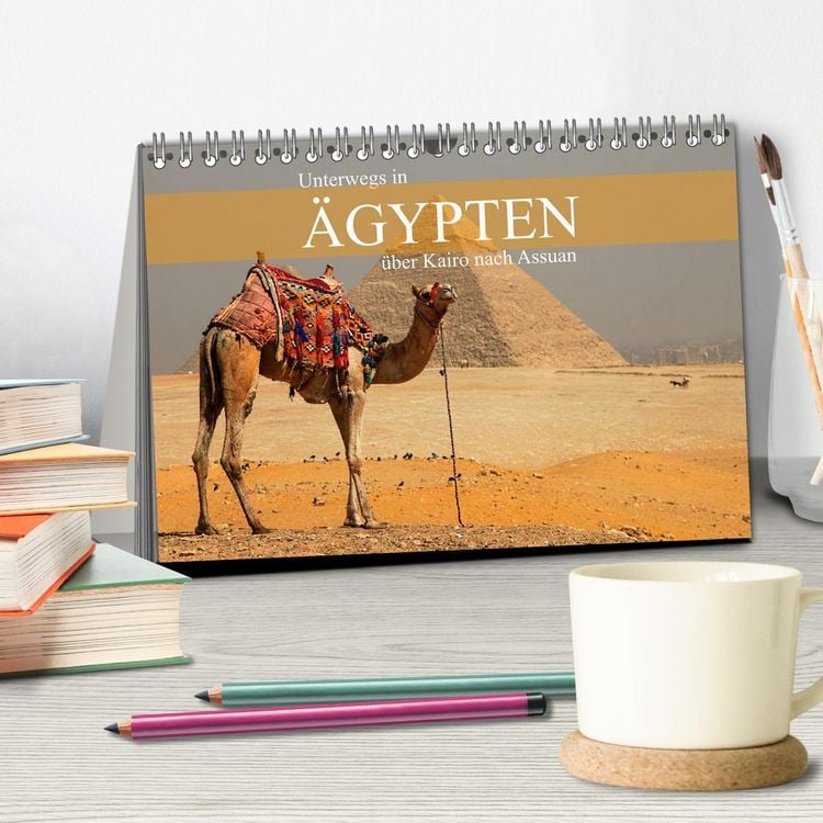 Produktbild: Unterwegs in &Auml;gypten - &uuml;ber Kairo nach Assuan (Tischkalender 2026 DIN A5 quer), CALVENDO Monatskalender