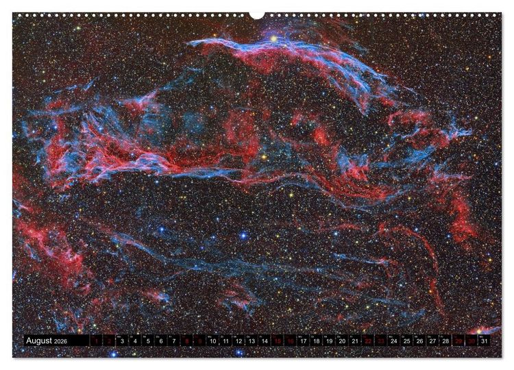Produktbild: Galaktische Nebel (Wandkalender 2026 DIN A2 quer), CALVENDO Monatskalender