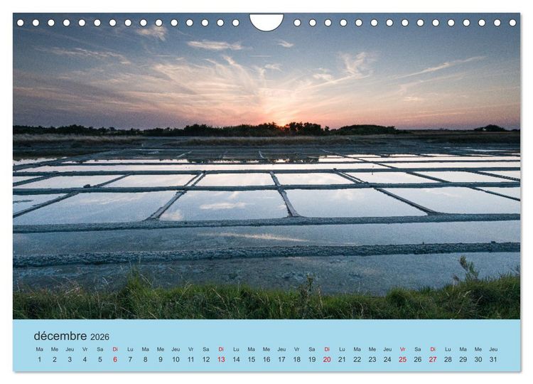 Produktbild: La Charente Maritime, des paysages entre terre et mer (Calendrier mural 2026 DIN A4 vertical), CALVENDO calendrier mensuel