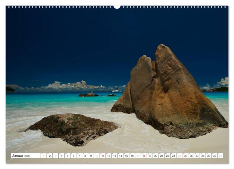 Produktbild: Seychellen - Ein letztes Paradies auf Erden (hochwertiger Premium Wandkalender 2026 DIN A2 quer), Kunstdruck in Hochglanz