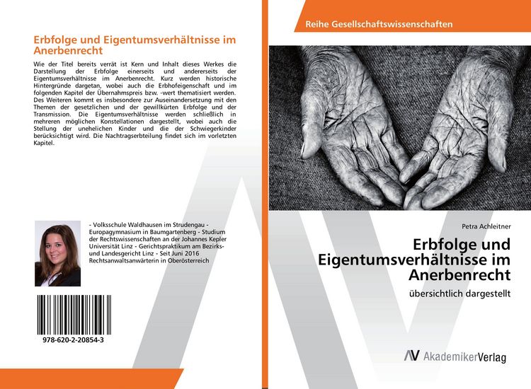 Produktbild: Erbfolge und Eigentumsverh&auml;ltnisse im Anerbenrecht