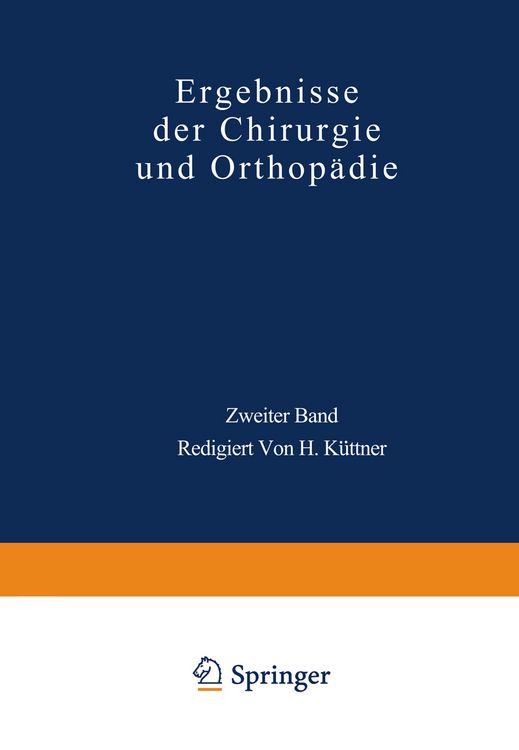 Produktbild: Ergebnisse der Chirurgie und Orthop&auml;die
