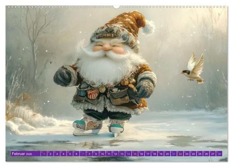 Produktbild: Zwergenland - Kinderkalender (Wandkalender 2026 DIN A2 quer), CALVENDO Monatskalender